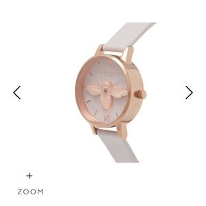 NEW Olivia Burton 3D Bee Blush Rose Gold Watch